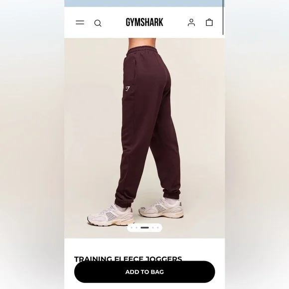 NWT gymshark training fleece jogger - Picture 3 of 5